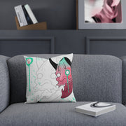 Hannya Mad Outline Pillow