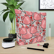 Big Red Fish Cotton Cosmetic Bag