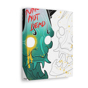 Hannya Punx Small Stretched Canvas