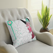 Hannya Mad Outline Pillow