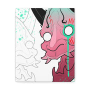 Hannya Mad Small Stretched Canvas