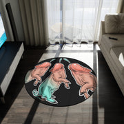 Big Pork 3 Round Rug