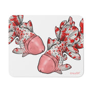 Big Red Fish 3 Desk Mouse Pad