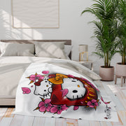 Kitty Daruma Arctic Fleece Blanket