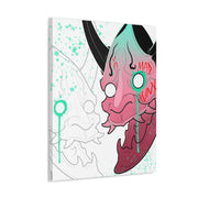 Hannya Mad Large Stretched Canvas