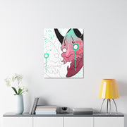 Hannya Mad Large Stretched Canvas