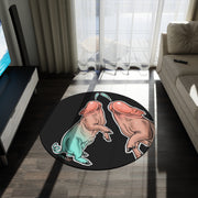 Big Pork 2 Round Rug
