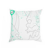 Hannya Mad Outline Pillow