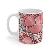 Big Red Fish White Mug