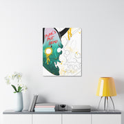 Hannya Punx Large Stretched Canvas