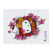 Kitty Daruma Arctic Fleece Blanket