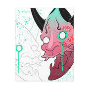 Hannya Mad Large Stretched Canvas